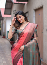 Red Colour Saree Looking Lovely
